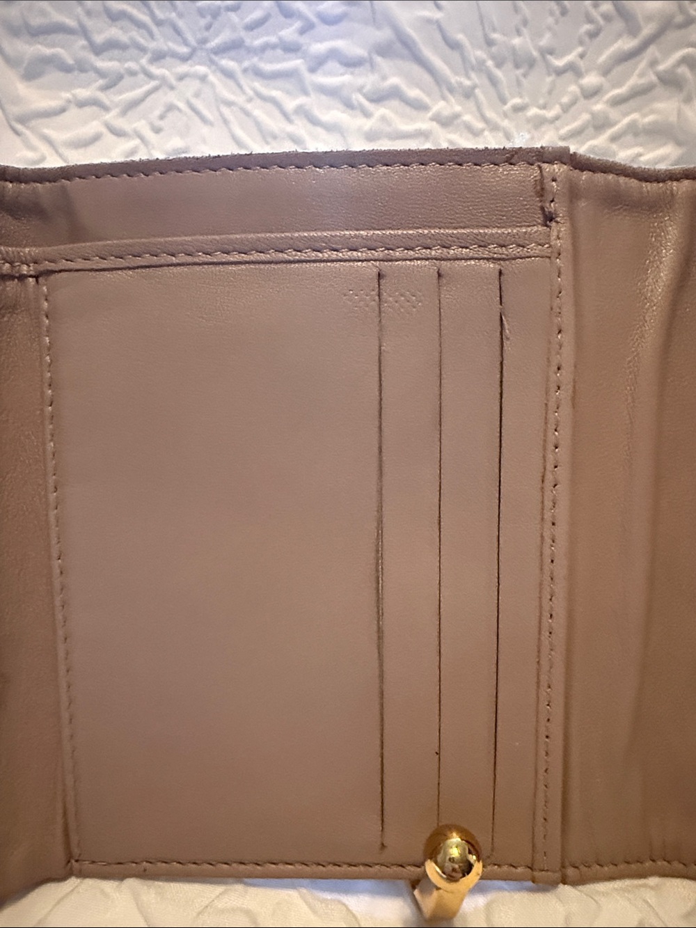 Chanel Beige Canvas Card Trifold Wallet - Picture 6 of 9